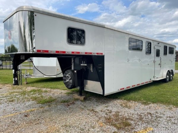 2017 Kiefer Evolution 4 Horse Trailer- 61578 - Image 2